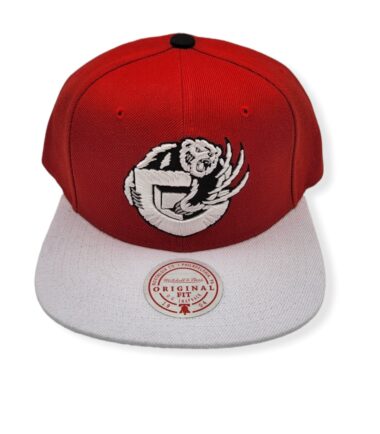 Mitchell & Ness Vancouver Grizzlies Cardinal Red 2 Tone HWC Adjustable Snapback Hat Cap