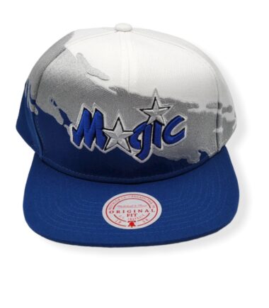 Mitchell & Ness Orlando Magic Paintbrush Adjustable Snapback Hat Cap
