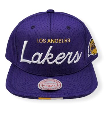 Mitchell & Ness Los Angeles Lakers Tip Off Warm Up Adjustable Snapback Hat Cap