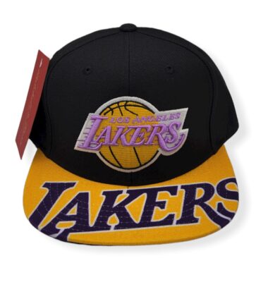 Mitchell & Ness Los Angeles Lakers Swingman Pop Hardwood Classics Adjustable Snapback Hat Cap