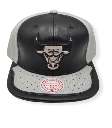 Mitchell & Ness Chicago Bulls Day One Black/Grey Adjustable Snapback Hat Cap