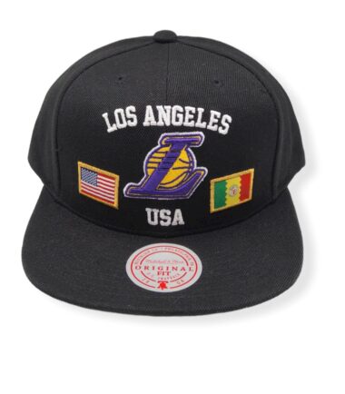 Mitchell & Ness Los Angeles Lakers USA City Pride Adjustable Snapback Hat Cap