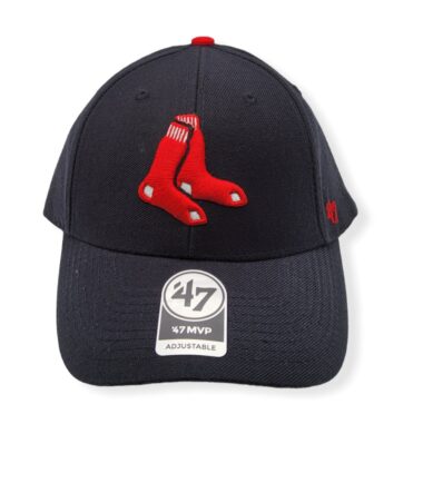 '47 Boston Red Sox MVP Navy/Socks Logo Adjustable Strap Hat Cap