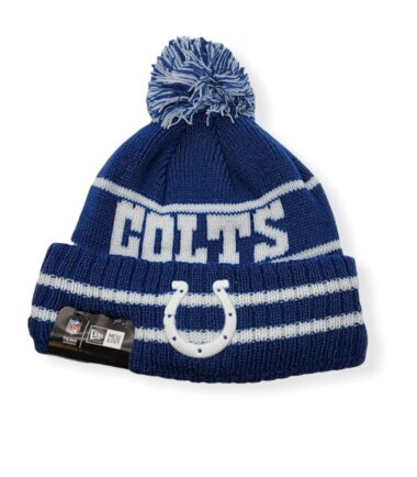 New Era Indianapolis Colts Authentic Vintage Select Sideline Sport Knit Beanie Cold Weather Hat