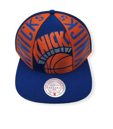 Mitchell & Ness New York Knicks Big Face Callout Hardwood Classics Adjustable Snapback Hat Cap
