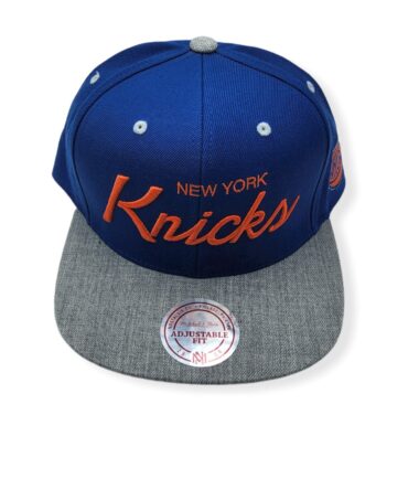 Mitchell & Ness New York Knicks Special Script Road Adjustable Snapback Hat Cap