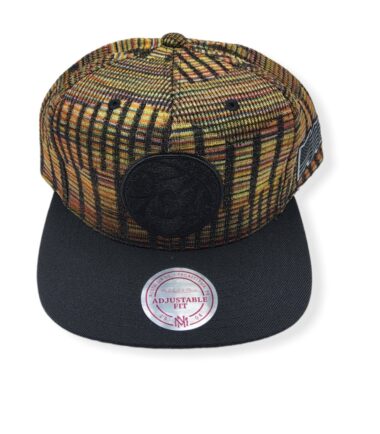 Mitchell & Ness Philadelphia 76ers Black Flag Adjustable Snapback Hat Cap