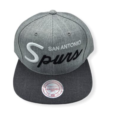 Mitchell & Ness San Antonio Spurs Tri Pop Special Script Adjustable Snapback Hat Cap