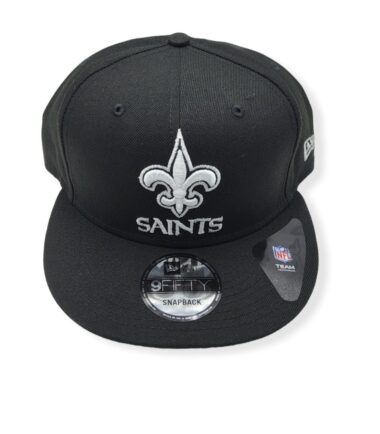 New Era New Orleans Saints 9Fifty Black/White Adjustable Snapback Hat Cap
