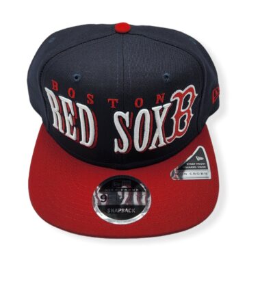 New Era Boston Red Sox 9Fifty Jumbo B1 High Crown Adjustable Snapback Hat Cap