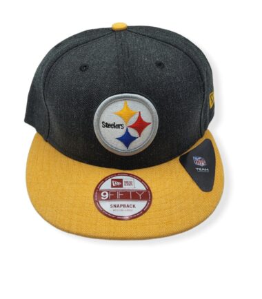 New Era Pittsburgh Steelers 9Fifty Heather Action Medium/Large Adjustable Snapback Hat Cap