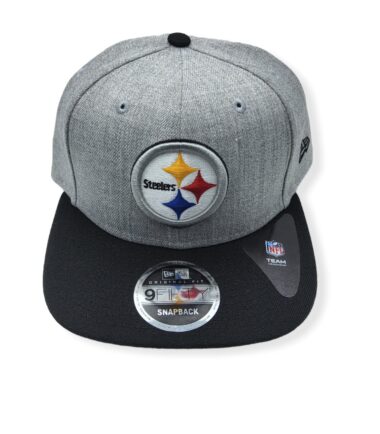 New Era Pittsburgh Steelers 9Fifty Heather Action Original Fit Adjustable Snapback Hat Cap