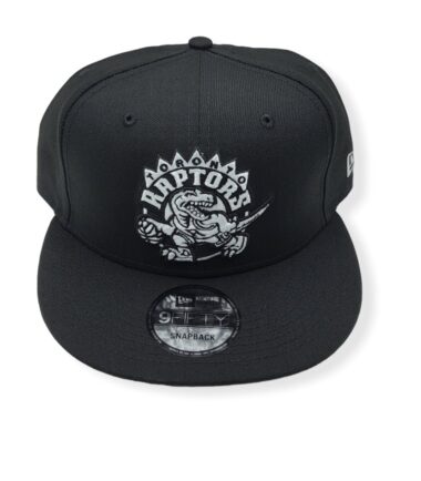 New Era Toronto Raptors 9Fifty Basic Black/White Adjustable Snapback Hat Cap