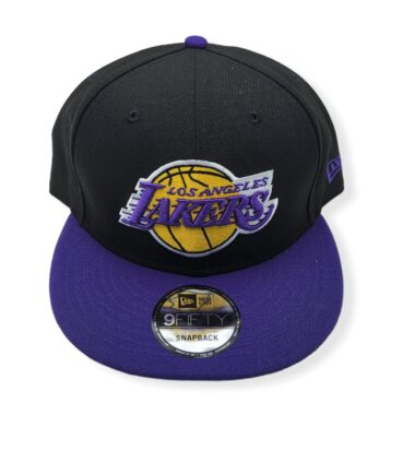 New Era Los Angeles Lakers 9Fifty Two Tone Black/Purple Adjustable Snapback Hat Cap