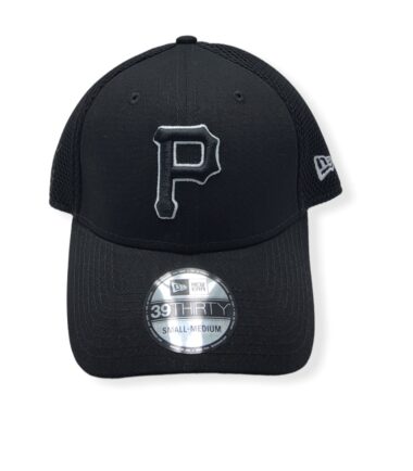 New Era Pittsburgh Pirates 39Thirty Black/White Neo Stretch Fit Size S/M Fitted Hat Cap