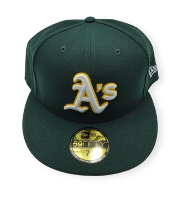 New Era Oakland Athletics 59Fifty Basic Green Fitted Hat Cap Size 7 3/4