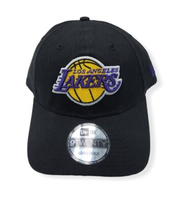 New Era Los Angeles Lakers 9Twenty Core Classic Twill Black OTC Adjustable Strap Hat Cap