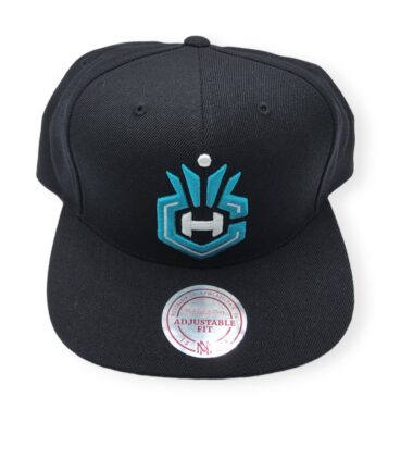 Mitchell & Ness Charlotte Hornets Current Wool Black Adjustable Snapback Hat
