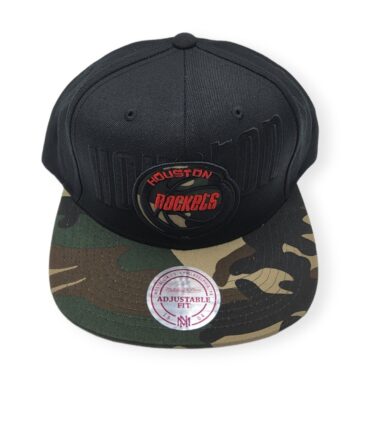 Mitchell & Ness Houston Rockets Blind Camo Adjustable Snapback Hat Cap