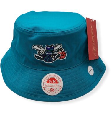 Mitchell & Ness Charlotte Hornets Lifestyle Reversible Bucket Hat Teal Size S/M
