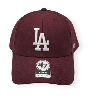 '47 Los Angeles Dodgers MVP Dark Maroon Adjustable Strap Hat Cap