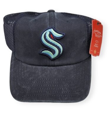 American Needle Seattle Kraken Raglan Bones Mesh Adjustable Strap Dad Hat Cap