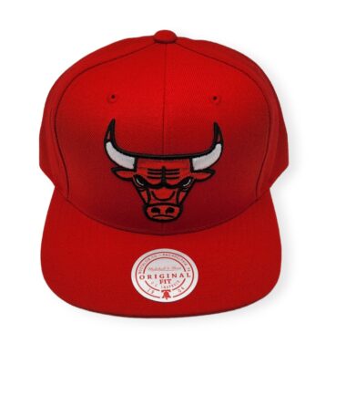 Mitchell & Ness Chicago Bulls Team Ground Red Adjustable Snapback Hat Cap