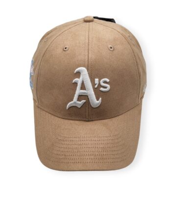 '47 Oakland Athletics MVP Cooperstown World Series Ballpark Suede Khaki/Blue Under Adjustable Snapback Hat Cap