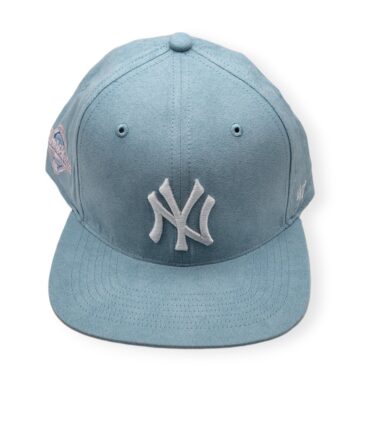 '47 New York Yankees Captain Cooperstown 1996 World Series Ballpark Suede Columbia Blue Adjustable Snapback Hat Cap