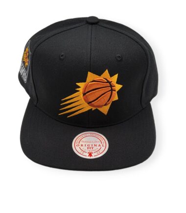 Mitchell & Ness Phoenix Suns Side Core 2.0 Black Adjustable Snapback Hat Cap