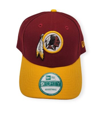 New Era Washington Redskins 9Forty The League 2 Tone Red/Gold Adjustable Strap Hat Cap