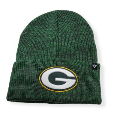 '47 Green Bay Packers Authentic Brain Freeze Green Knit Beanie Cold Weather Hat