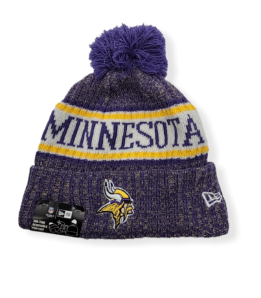 New Era Minnesota Vikings Authentic 2018 Color Sideline Sport Knit Beanie Cold Weather Hat