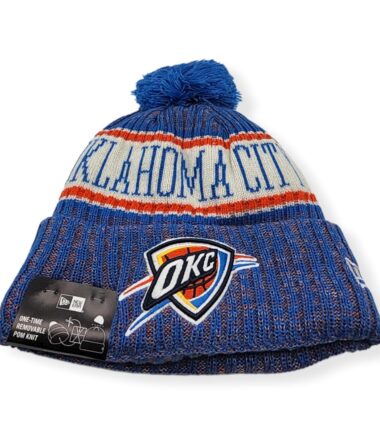 New Era Oklahoma City Thunder Authentic 2018 Color Sideline Sport Knit Beanie Cold Weather Hat