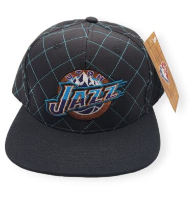 Mitchell & Ness Utah Jazz Quilted Taslan Adjustable Snapback Hat Cap