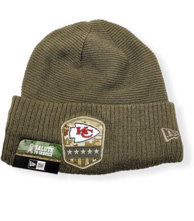 New Era Kansas City Chiefs Authentic 2019 Salute To Service Sport Knit Beanie Cold Weather Hat