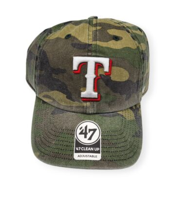 '47 Texas Rangers Clean Up Camo Adjustable Strap Hat Cap