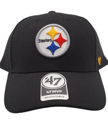 '47 Pittsburgh Steelers MVP Black Adjustable Strap Hat Cap