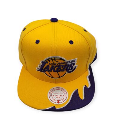 Mitchell & Ness Los Angeles Lakers Rising Tide Adjustable Snapback Hat Cap