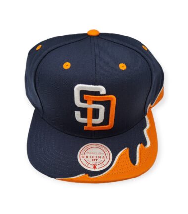 Mitchell & Ness San Diego Padres Rising Tide Cooperstown Collection Adjustable Snapback Hat Cap