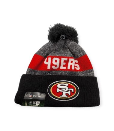 New Era San Francisco 49ers Authentic 2016 Grey/Red/Black Cuff Sport Knit Beanie Cold Weather Hat