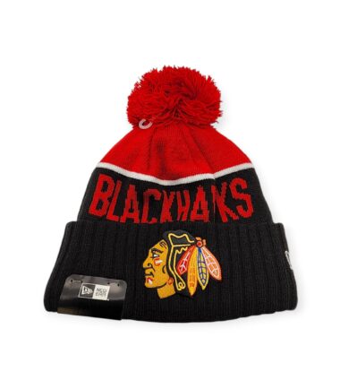 New Era Chicago Blackhawks Authentic 2015 Red/White/Black Cuff Sport Knit Beanie Cold Weather Hat
