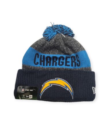 New Era Los Angeles Chargers Authentic 2016 Navy/Blue/Grey Sideline Sport Knit Beanie Cold Weather Hat