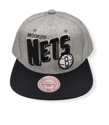 Mitchell & Ness Brooklyn Nets Tip Off Wave Adjustable Snapback Hat Cap