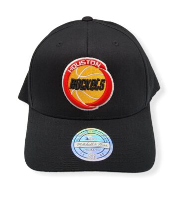 Mitchell & Ness Houston Rockets 110 Flexfit Hardwood Classics Adjustable Snapback Hat Cap