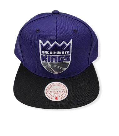 Mitchell & Ness Sacramento Kings Team 2 Tone 2.0 Purple/Black Adjustable Snapback Hat Cap