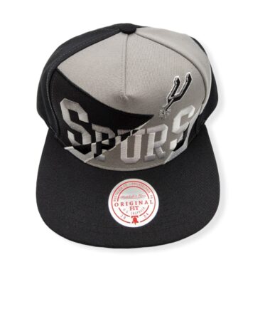 Mitchell & Ness San Antonio Spurs Multiply Black/Grey Adjustable Snapback Hat Cap