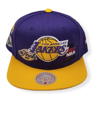 Mitchell & Ness Los Angeles Lakers Patched Up Adjustable Snapback Hat Cap