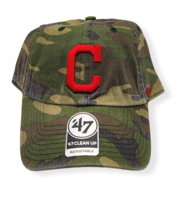 '47 Cleveland Indians Clean Up Camo Adjustable Strap Hat Cap