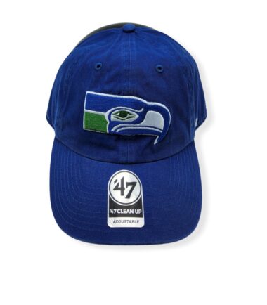 '47 Seattle Seahawks Clean Up Legacy Royal Adjustable Strap Hat Cap